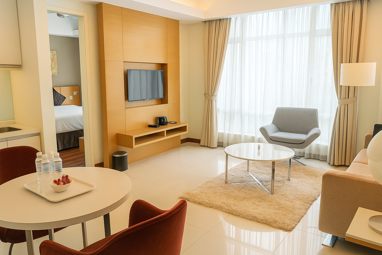 Living room in Deluxe Two-Bedroom Suite