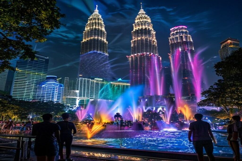 KLCC Park fountain night show