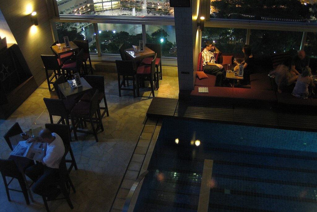 Rooftop bar KL skyline