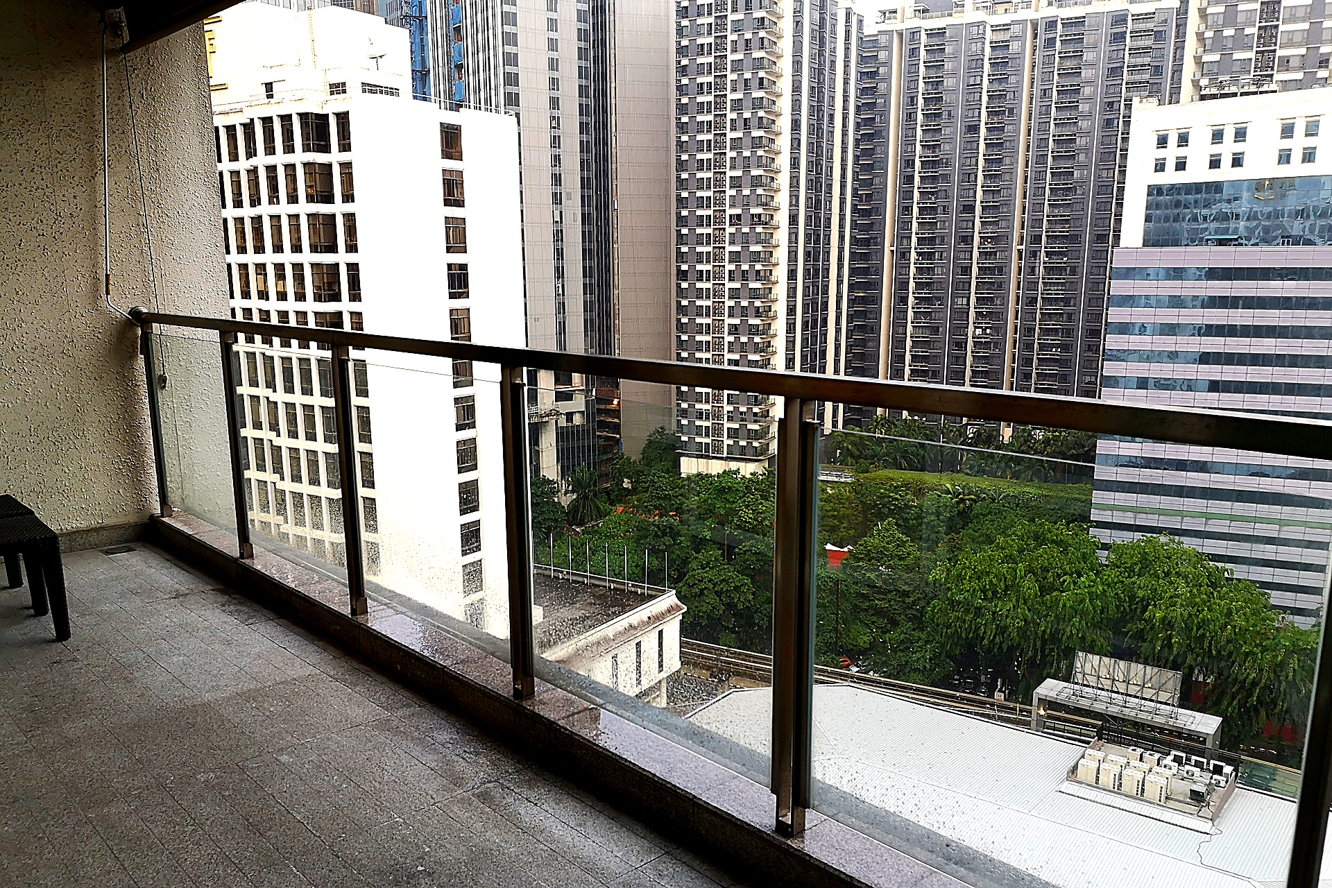Private balcony with KL skyline