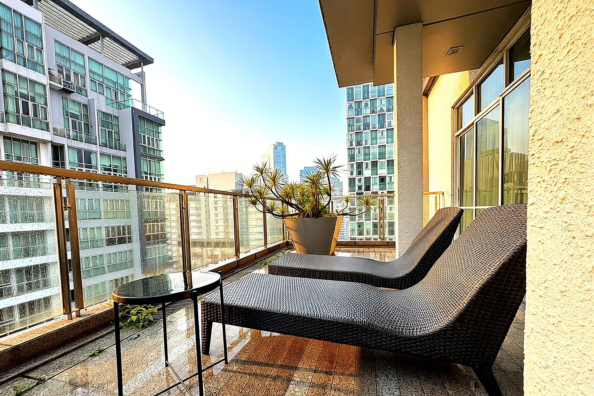 Balcony with KL skyline