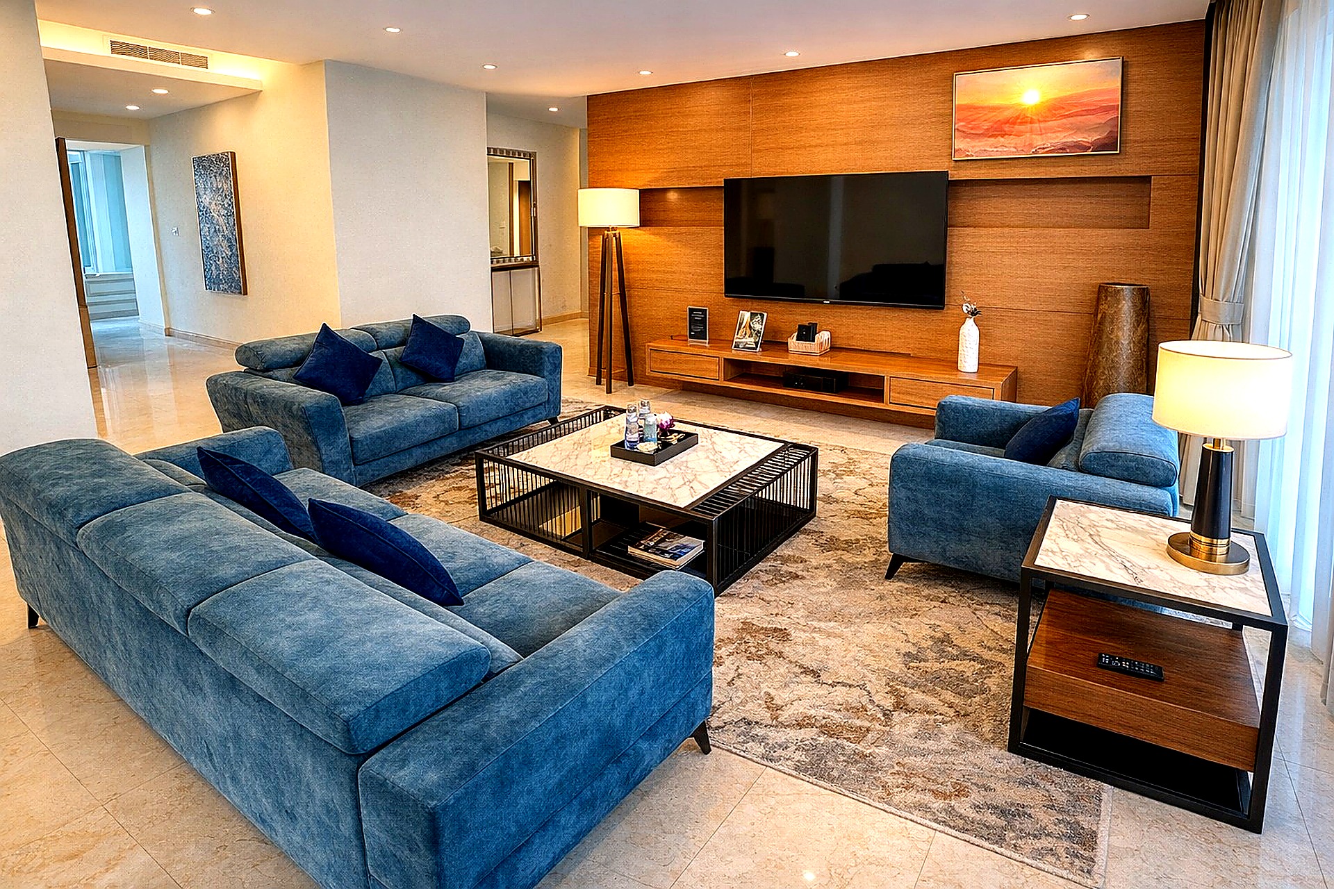 SKY Penthouse 4-Bedroom living room